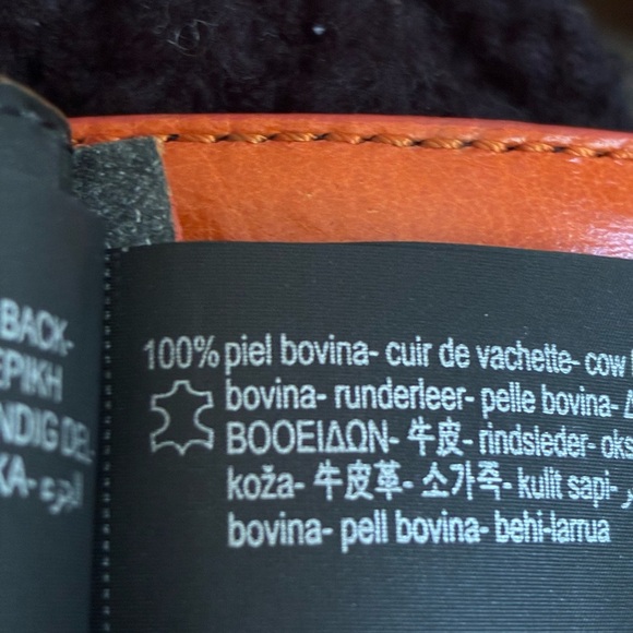 NWT. Zara Orange Leather Belt with Square Buckle. Size 32.